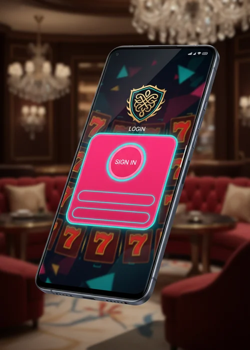 Secure login interface of Robo Casino with username and password fields for players